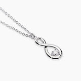 Girocollo con infinito e diamante lab-grown 0,06 carati MY DIAMOND