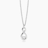 Girocollo con infinito e diamante lab-grown 0,06 carati MY DIAMOND