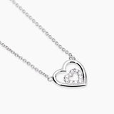 Girocollo con cuori e diamanti lab-grown 0,009 carati MY DIAMOND
