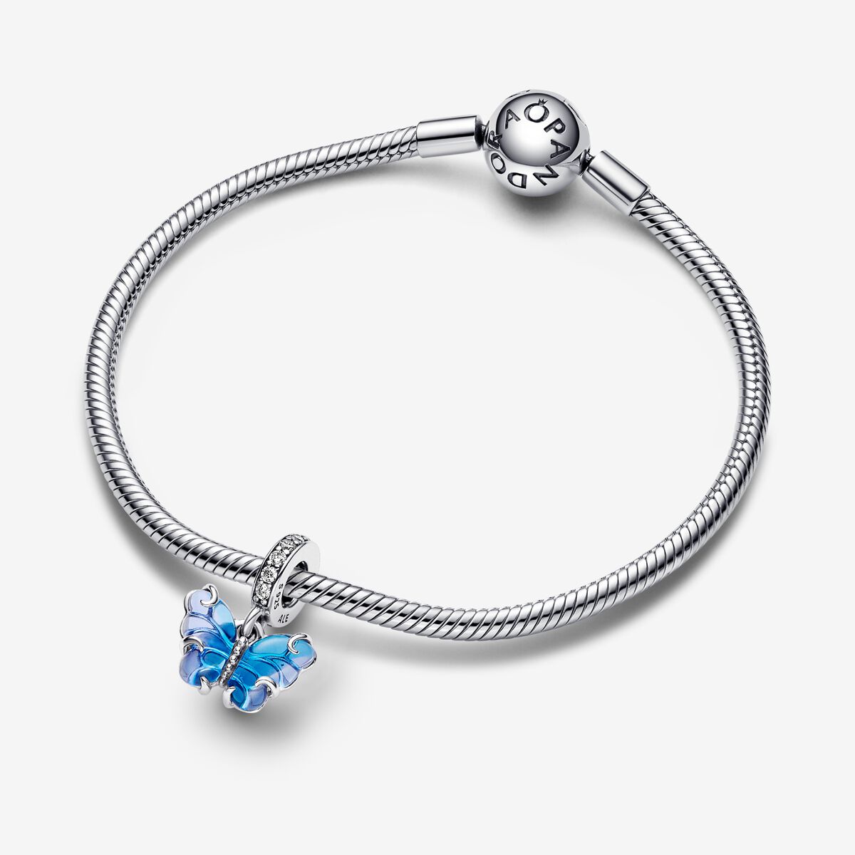 Pandora Charm Vetro Di Murano Notte Stellata Blu 792984C00 - Foto 3