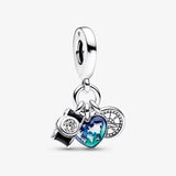 Charm Pendente Fotocamera, Cuore e Bussola - Gioielleria Fondente