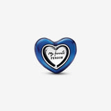 Charm Cuore Blu Girevole - Gioielleria Fondente