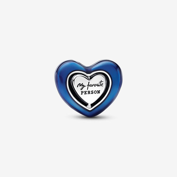 Charm Cuore Blu Girevole - Gioielleria Fondente