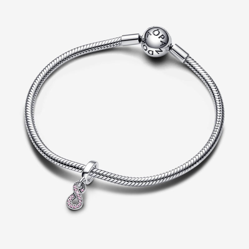 Charm Pendente Infinito Rosa - Gioielleria Fondente