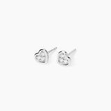 Orecchini cuore con diamanti lab-grown 0,015 carati MY DIAMOND