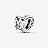 Charm Openwork Cuore con Stella - Gioielleria Fondente