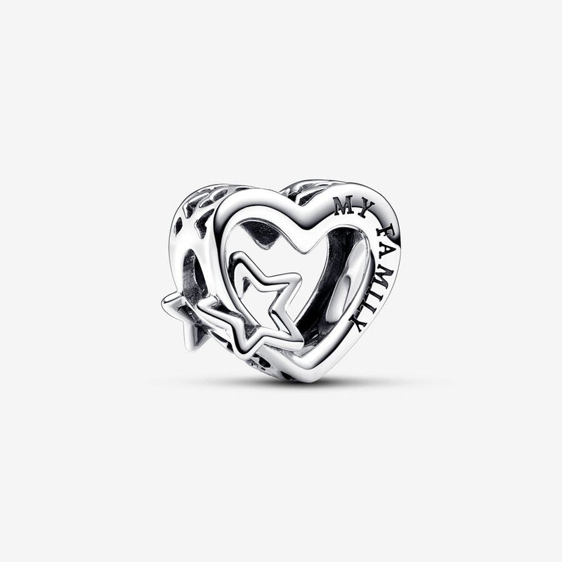 Charm Openwork Cuore con Stella - Gioielleria Fondente