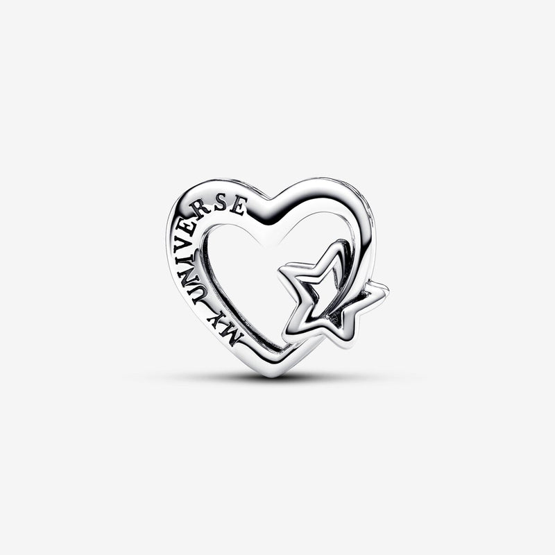 Charm Openwork Cuore con Stella - Gioielleria Fondente