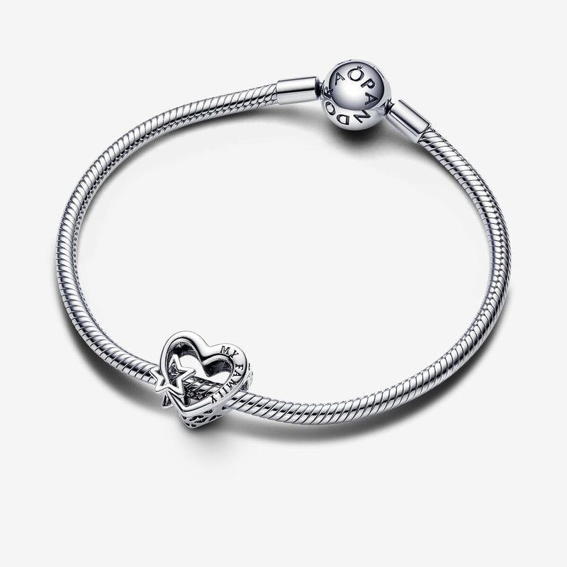 Charm Openwork Cuore con Stella - Gioielleria Fondente