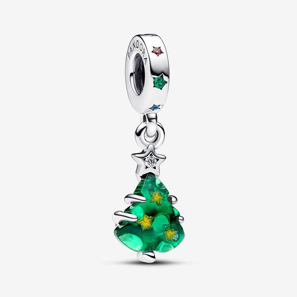 Charm Pendente Albero di Natale con Stelle - Gioielleria Fondente