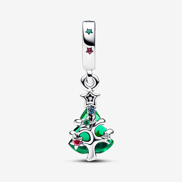 Charm Pendente Albero di Natale con Stelle - Gioielleria Fondente