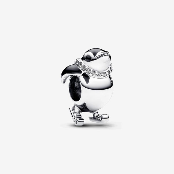 Charm Pinguino con gli Sci - Gioielleria Fondente