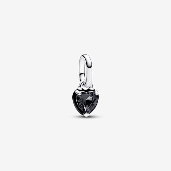 Charm Mini Pendente Black Chakra Heart Pandora ME - Gioielleria Fondente
