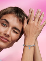Charm Mini Pendente Blue Chakra Heart Pandora ME