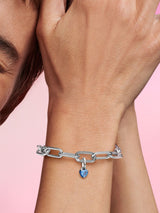 Charm Mini Pendente Blue Chakra Heart Pandora ME