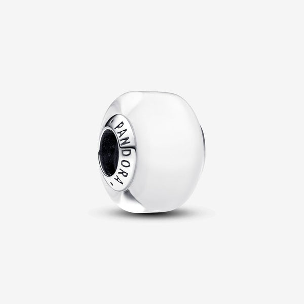Charm Mini Vetro di Murano Bianco - Gioielleria Fondente