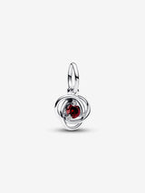 Pendente Cerchio Eterno Rosso Scuro Gennaio
