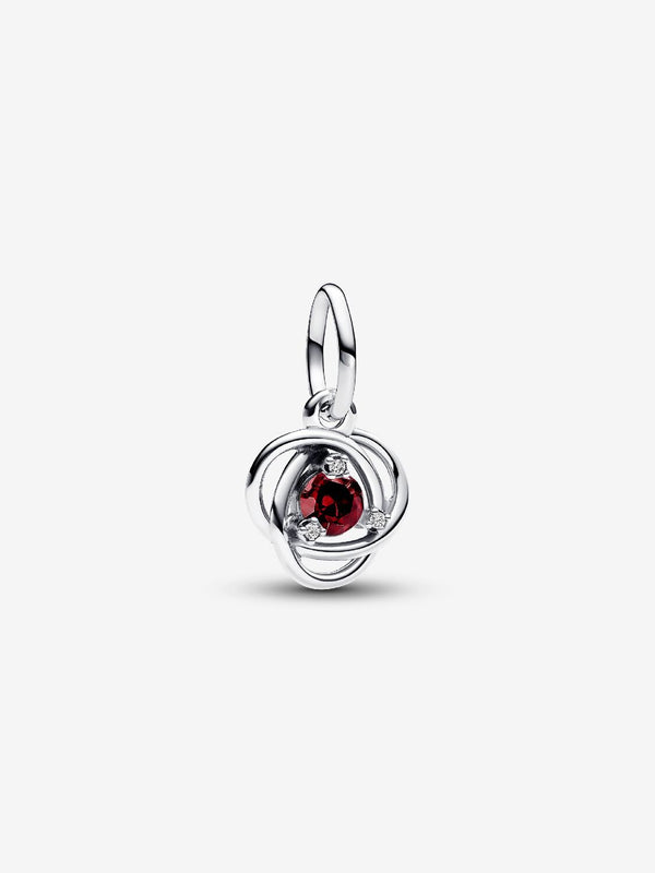 Pendente Cerchio Eterno Rosso Scuro Gennaio
