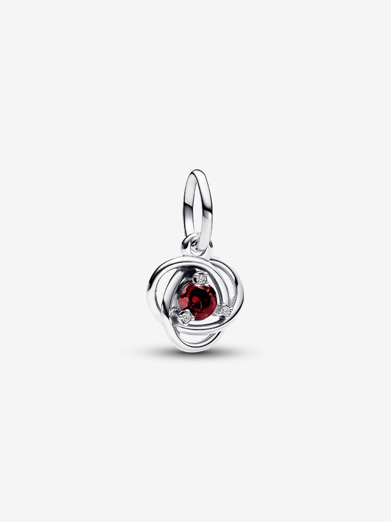 Pendente Cerchio Eterno Rosso Scuro Gennaio