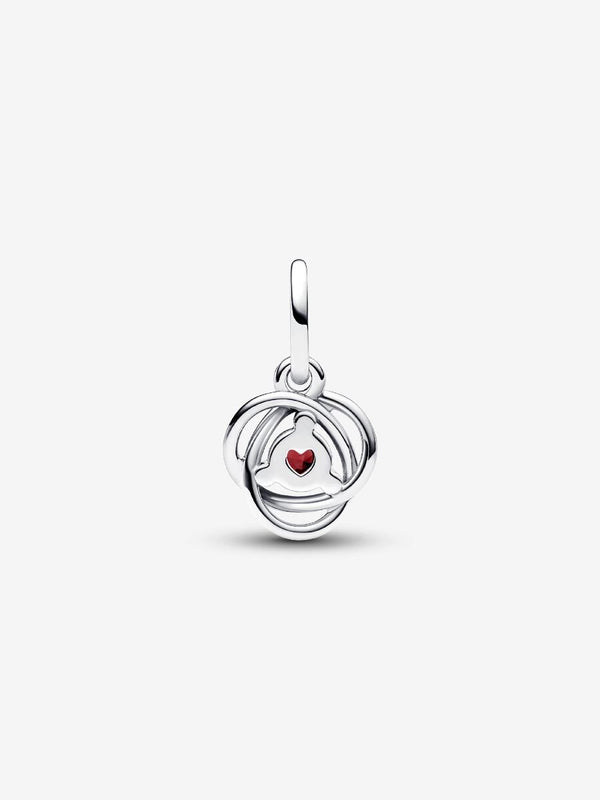 Pendente Cerchio Eterno Rosso Scuro Gennaio