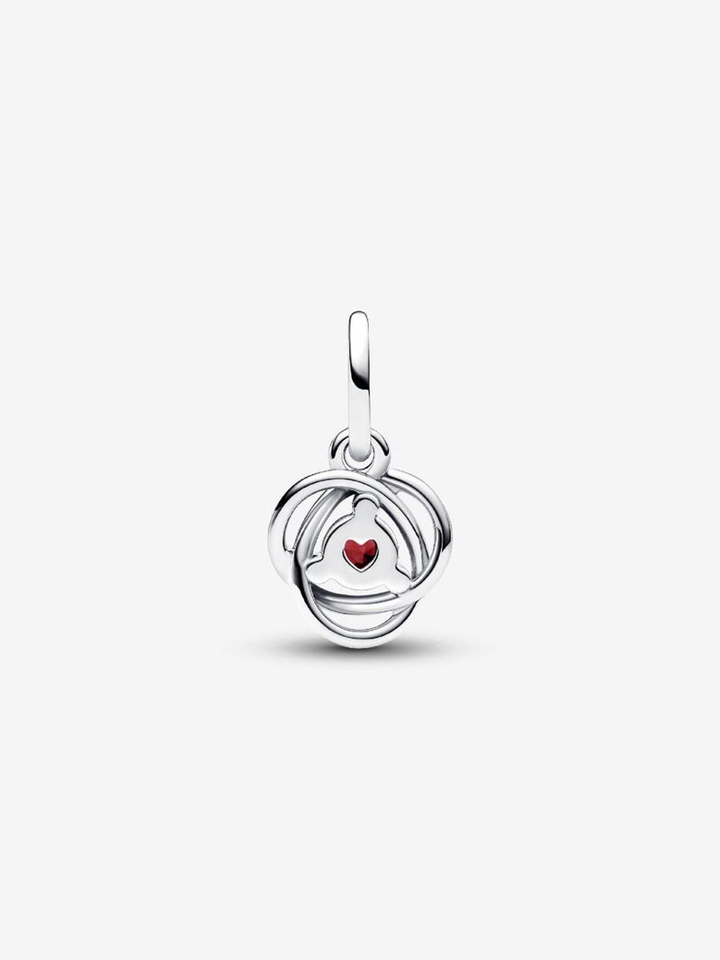 Pendente Cerchio Eterno Rosso Scuro Gennaio