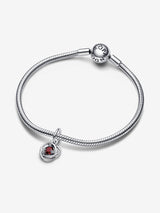 Pendente Cerchio Eterno Rosso Scuro Gennaio