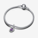Pendente Cerchio Eterno Viola Febbraio - Gioielleria Fondente