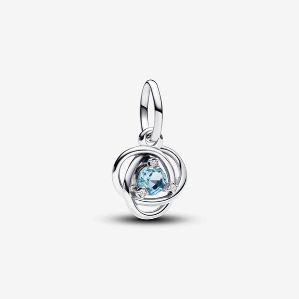 Pendente Cerchio Eterno Azzurro Marzo - Gioielleria Fondente
