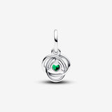 Pendente Cerchio Eterno Verde Scuro Maggio - Gioielleria Fondente