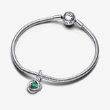 Pendente Cerchio Eterno Verde Scuro Maggio - Gioielleria Fondente
