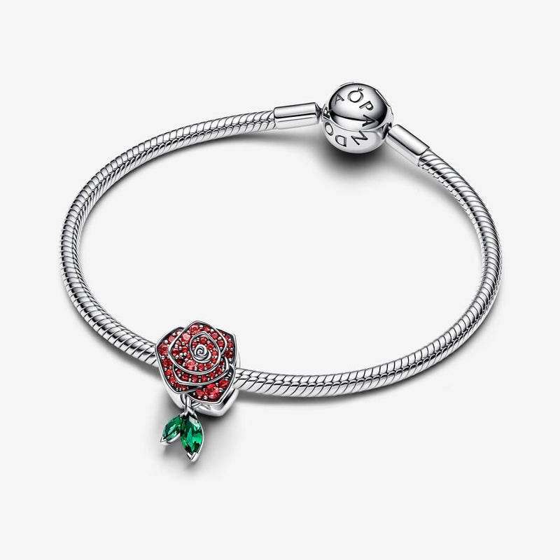 Charm Rosa Scintillante Rossa