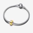 Charm Mini Vetro di Murano Foglia d’Oro