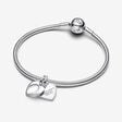 Charm Pendente Cuore con Lente di Ingrandimento da incidere