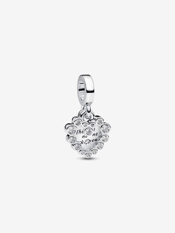 Charm Pendente Doppio Cuore Nessuna come Te