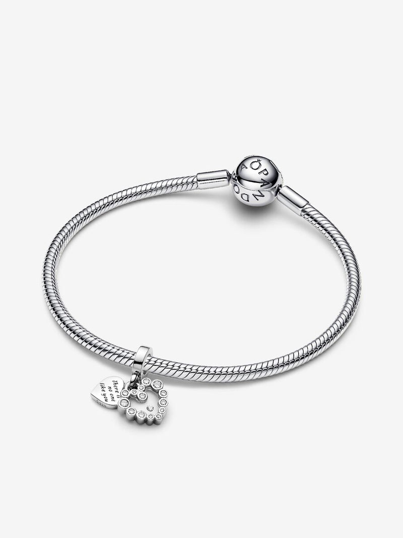 Charm Pendente Doppio Cuore Nessuna come Te