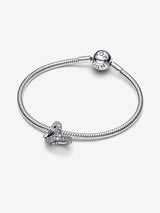 Charm Cuore Nodo Infinito e Pavè