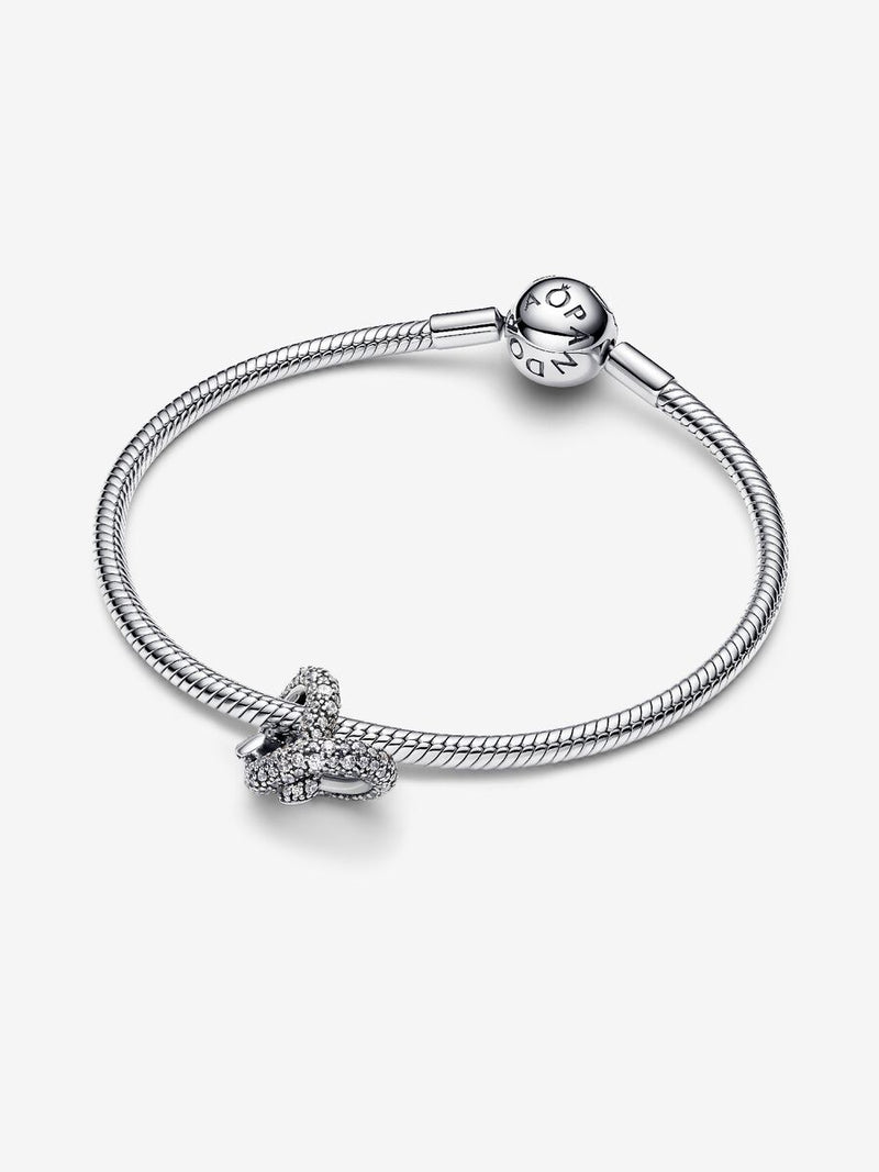 Charm Cuore Nodo Infinito e Pavè