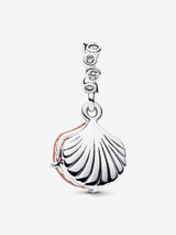 Charm Pendente Doppio Conchiglia Color Corallo