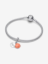 Charm Pendente Doppio Conchiglia Color Corallo