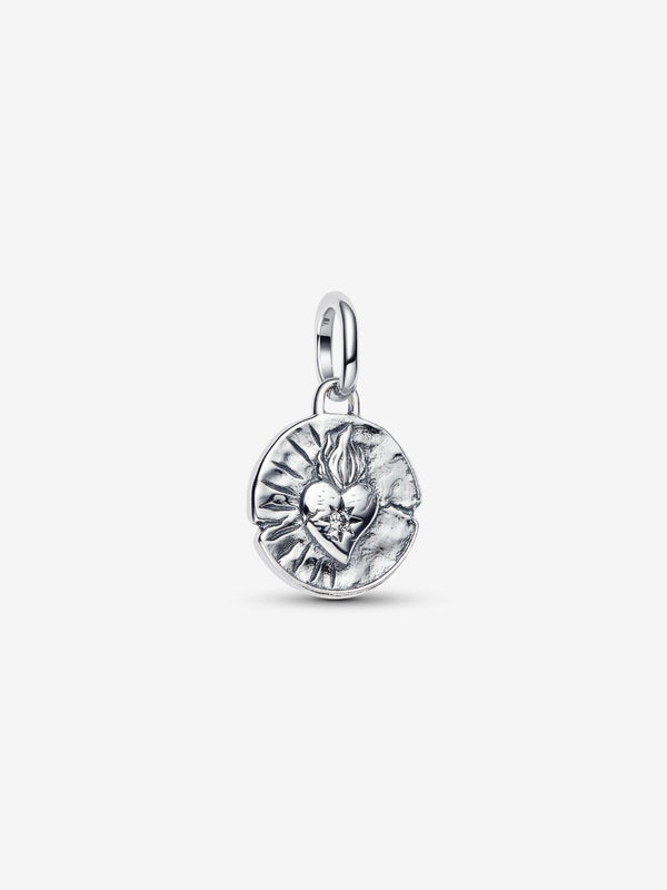 Charm Medallion Cuore Sacro "Amor Vincit Omnia"