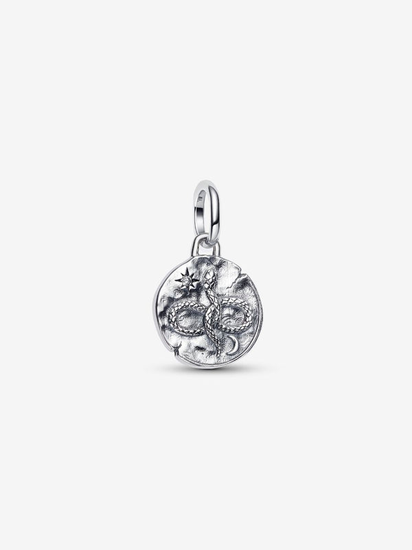 Charm Medallion Serpente "Memento Vivere"