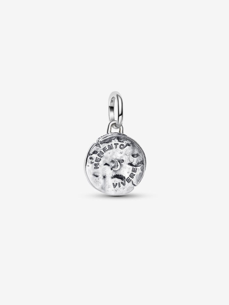 Charm Medallion Serpente "Memento Vivere"