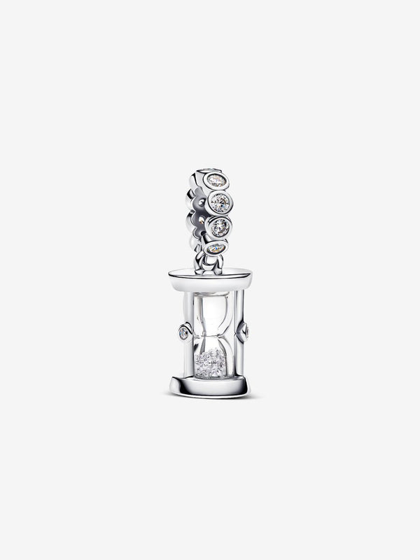 Charm Pendente Clessidra "Time is Precious" Argento Sterling 925