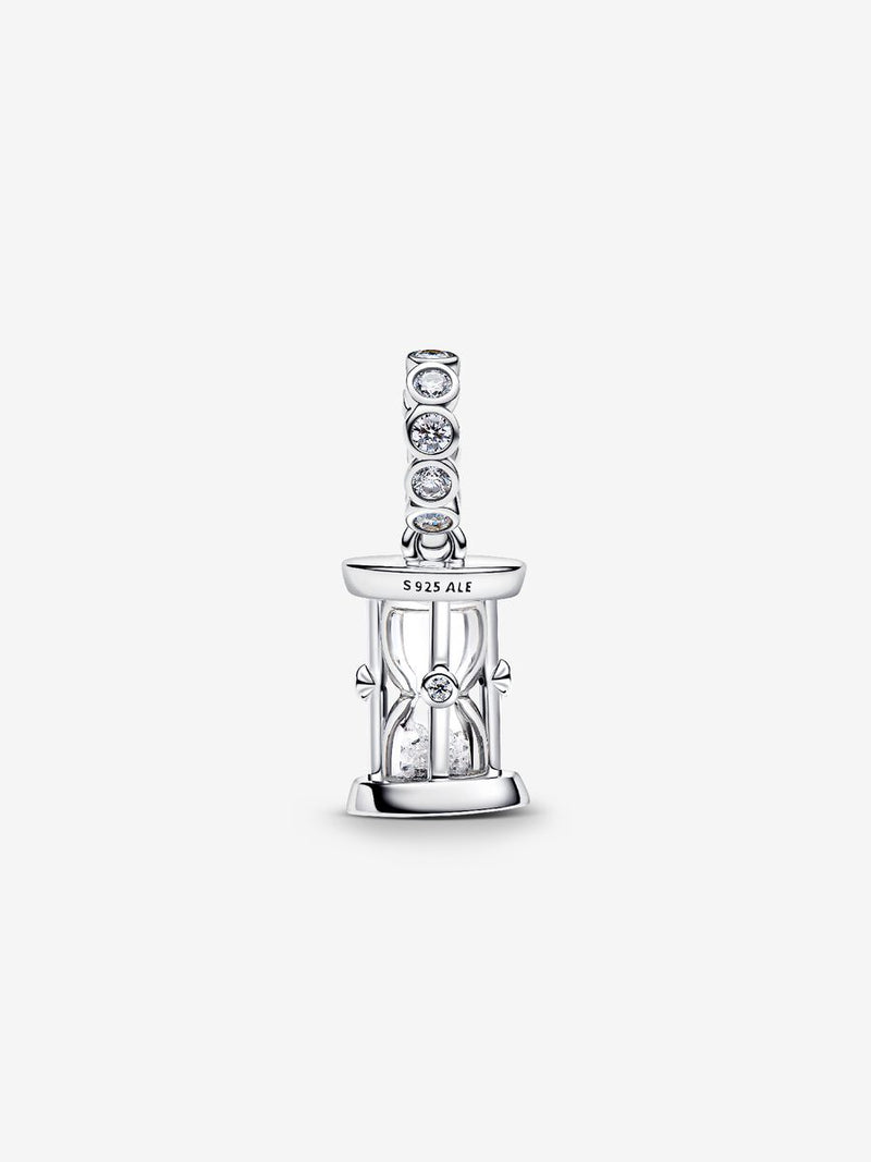 Charm Pendente Clessidra "Time is Precious" Argento Sterling 925