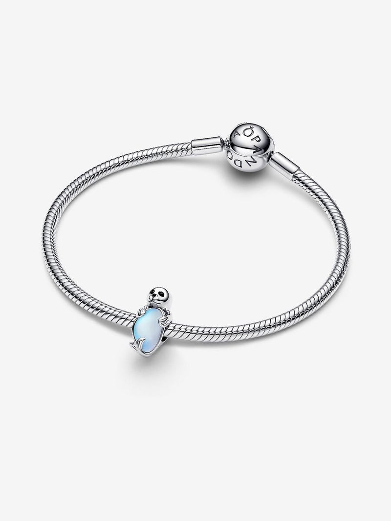 Charm Cucciolo di Foca "Hold Me Close" Argento Sterling 925
