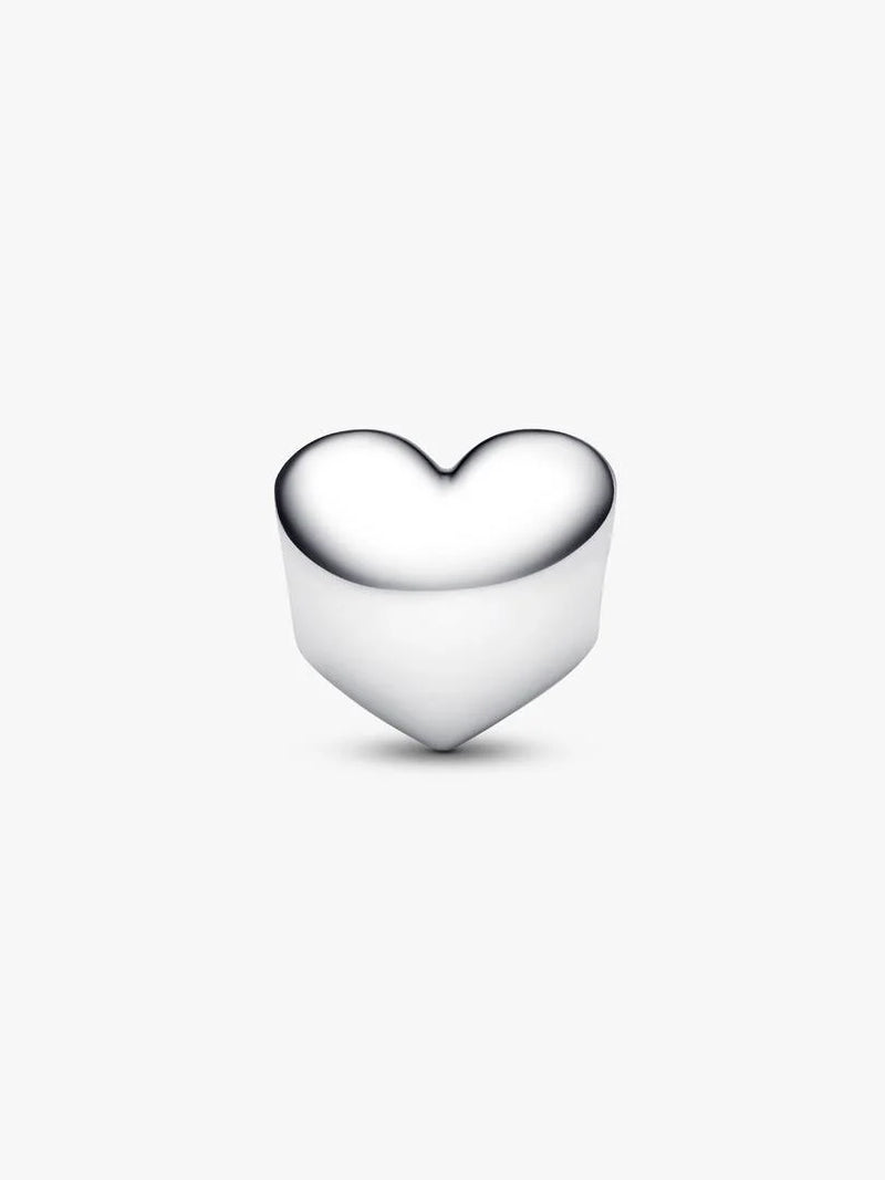 Charm Cuore con Pietra Rossa Scuro Gennaio da incidere