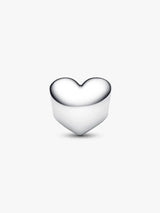 Charm Cuore con Pietra Viola Febbraio da incidere