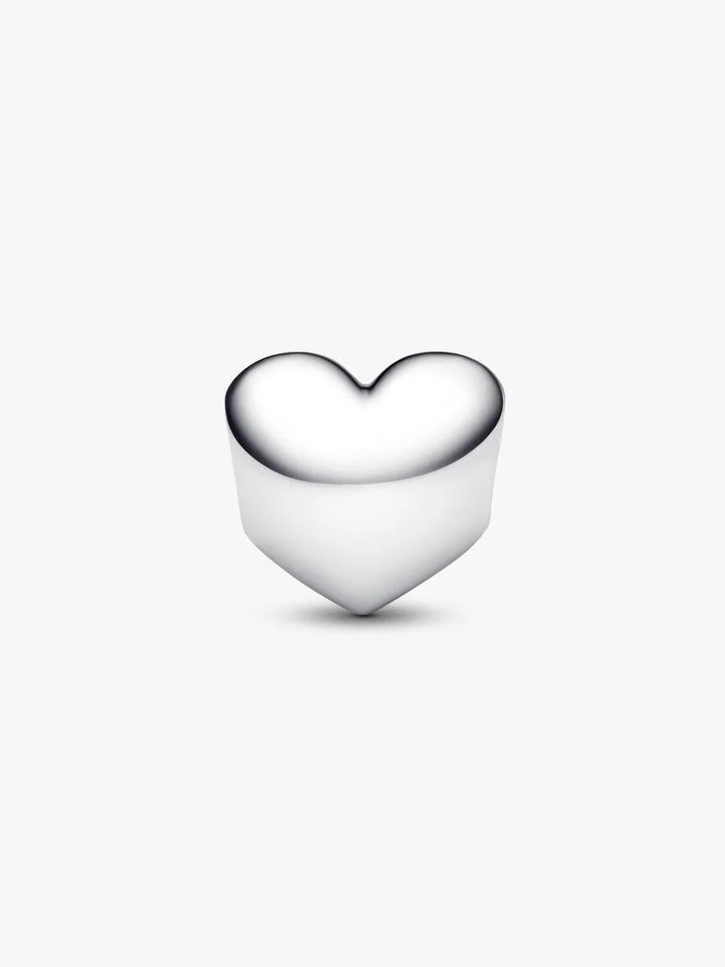 Charm Cuore con Pietra Viola Febbraio da incidere