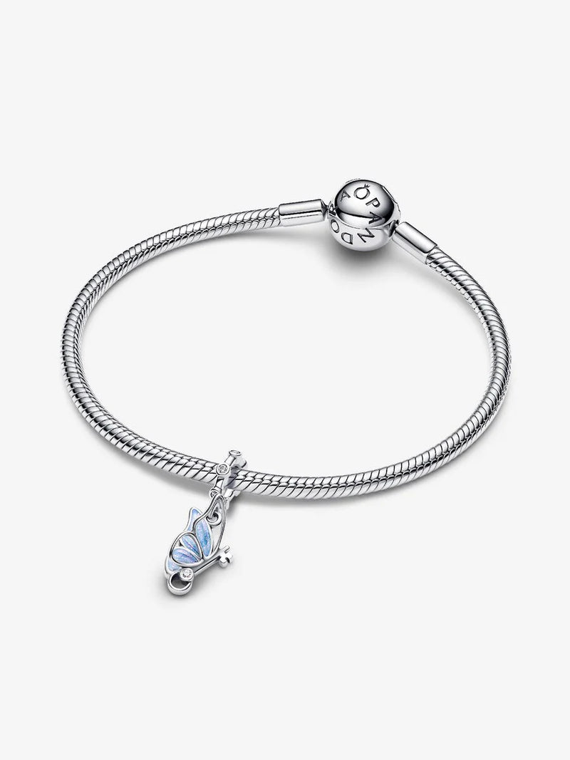 Charm Pendente Farfalla e Chiave "Unlock Tomorrow" Argento Sterling 925