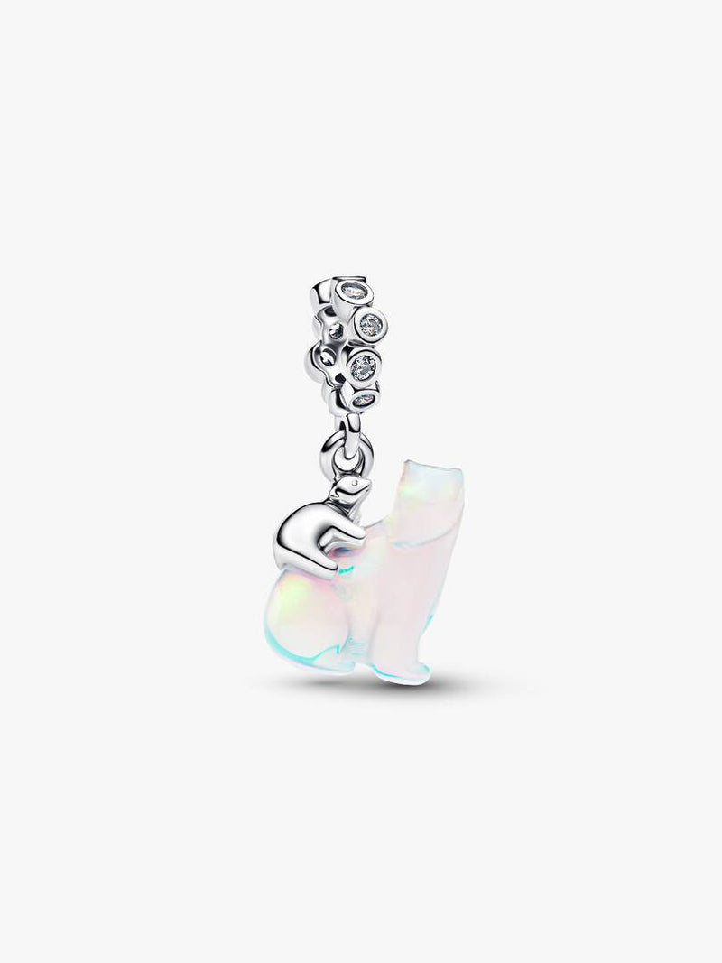 Charm Pendente Orso Polare Mamma e Cucciolo Argento Sterling 925
